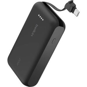 Belkin -  1.75" 10000 mAh 20W Power Bank USB-C Cable  Black